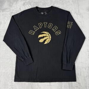 Toronto Raptors x OVO Drake Night Long Sleeve T-shirt Limited Ed 2015 Size L BLK